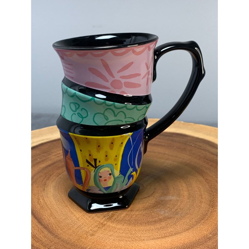 Disney Mary Blair Alice In Wonderland Mad Hatter Stacked Mug 10 Oz Hexagonal Sto - Picture 10 of 11
